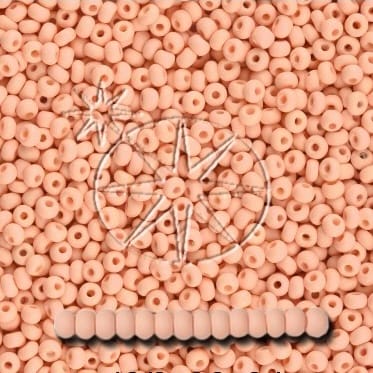 Preciosa 8/0 Seed Beads - PermaLux - 20g Pack - Matte - Light Salmon