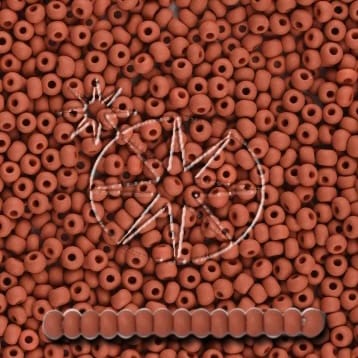 Preciosa 8/0 Seed Beads - PermaLux - 20g Pack - Matte - Brown