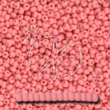 Preciosa 11/0 Seed Beads - PermaLux - 20g Pack - Matte - Pink