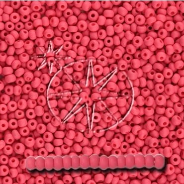 Preciosa 11/0 Seed Beads - PermaLux - 20g Pack - Matte - Magenta Rose