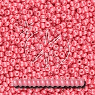 Preciosa 8/0 Seed Beads - PermaLux - 20g Pack - Mother of Pearl - Rose
