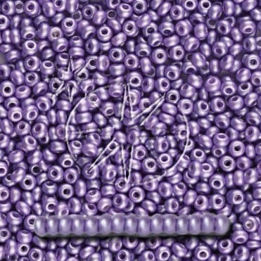 Preciosa 8/0 Seed Beads - PermaLux - 20g Pack - Mother of Pearl - Violet