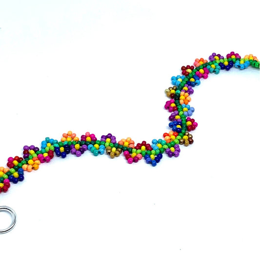 Rainbow Daisy Chain Pattern - Instant Download or Printed Copy