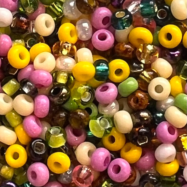 8/0 Preciosa Seed Bead Mix 25g Bag - Meadow Mix