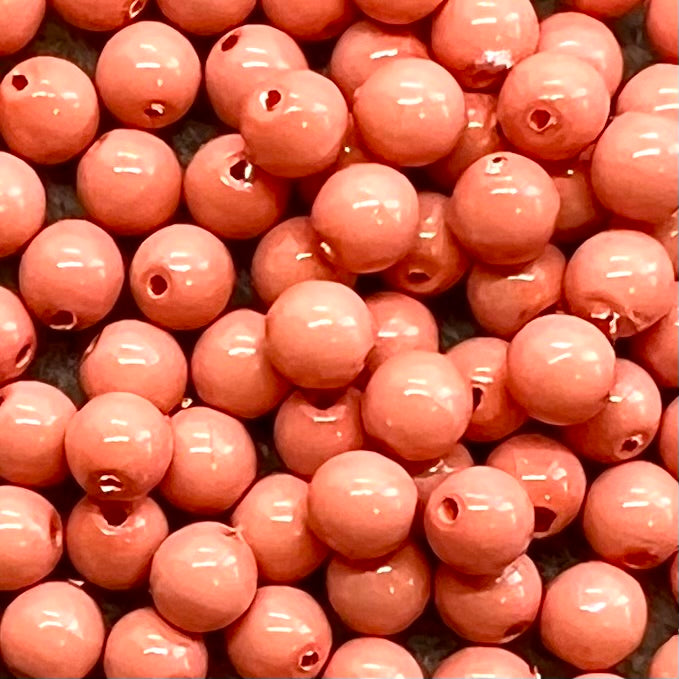 4mm Czech Glass Pearl - Bag of 100 – 48175 – Salmon