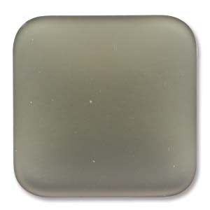 Luna Soft Cabochon 22mm Square - Grey