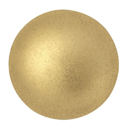 Czech Glass Cabochon 25mm β Light Gold Matte