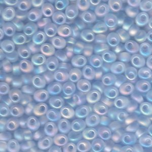 Miyuki 4mm Magatama 24g - Matte Transparent Light Sapphire AB