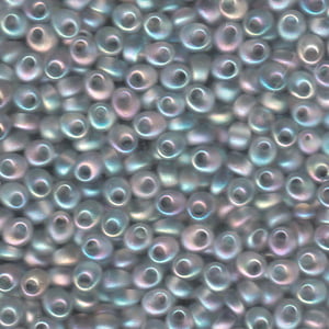 Miyuki 4mm Magatama 24g - Matte Transparent Light Gray AB