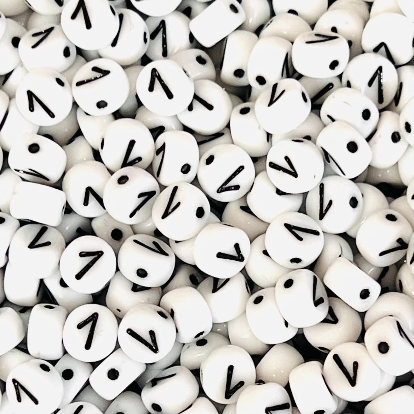 Czech Glass Number Bead - 1