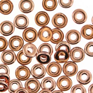 O Beads 3.8x1mm – 5g Bag – Topaz Capri Gold