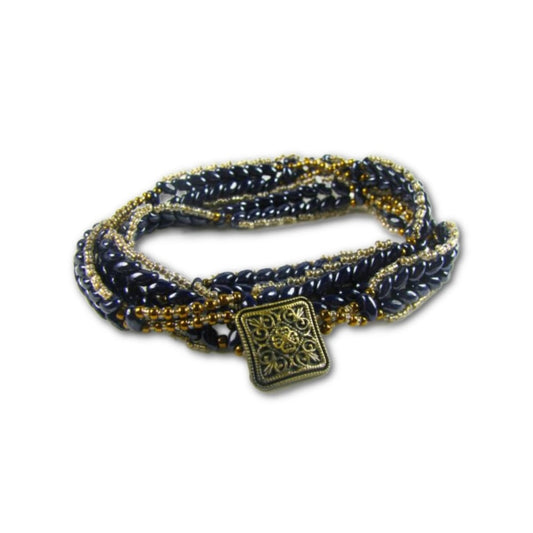 On Track Wrap SuperDuo Bracelet Pattern - Instant Download or Printed Copy