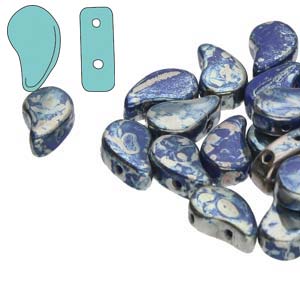 Paisley Duo Beads 8x5mm – 10g – Royal Blue Rembrandt