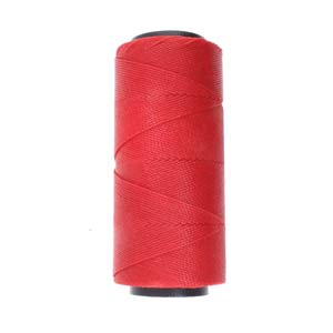 Brazilian Waxed Cord 1mm – 144 Meter Spool – Red (233)