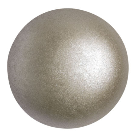 Czech Glass Cabochon 25mm β Pastel Light Brown Cocoa