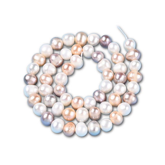 7-8mm Pastel Freshwater Cultured Pearl Strand - AA Grade - Approx 55 Pearls