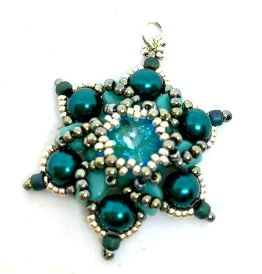 Pin Wheel Pendant Pattern - Instant Download or Printed Copy