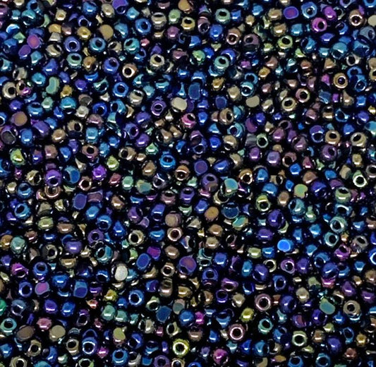 11/0 Preciosa Faceted Seed Beads – 10g Bag – Heavy Metals