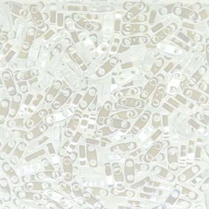Miyuki Quarter Tila Beads - 5g Bag - Opaque White Luster
