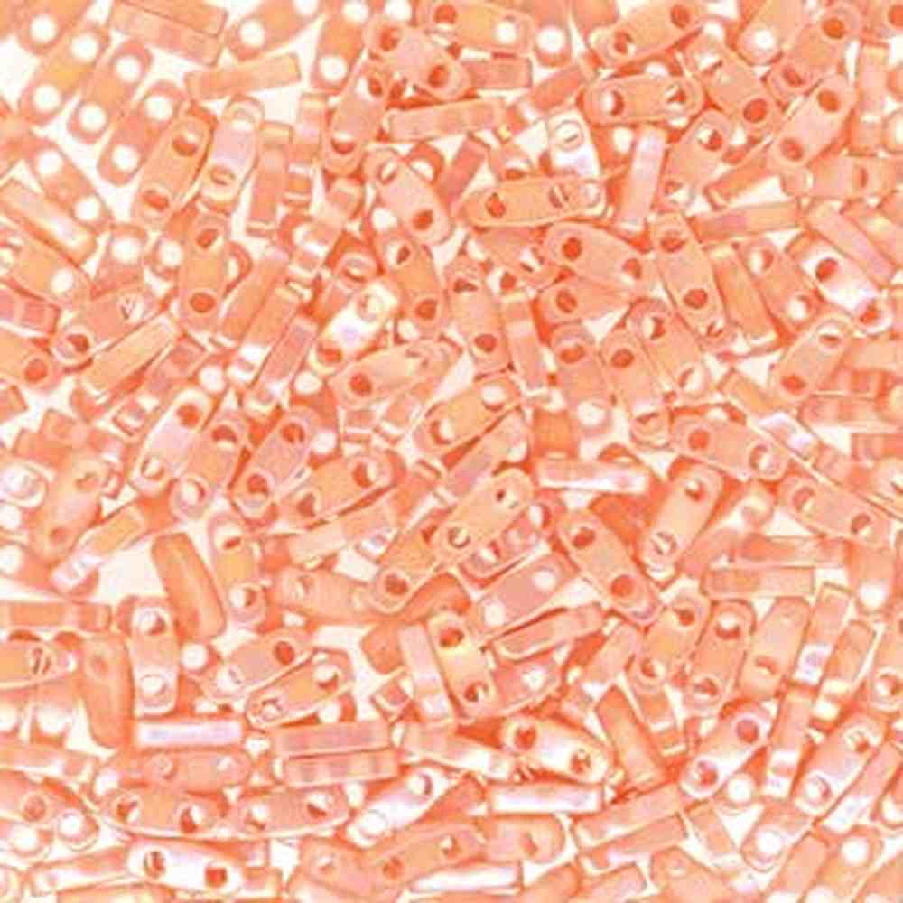Miyuki Quarter Tila Beads 7.2g Tube – Semi Matte Opaque Salmon