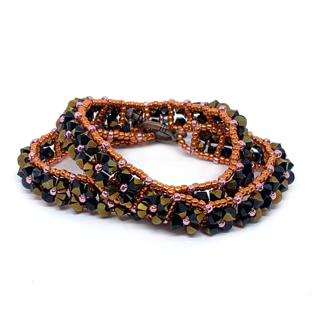 Right Angle Weave Wrap Bracelet Pattern - Instant Download or Printed Copy
