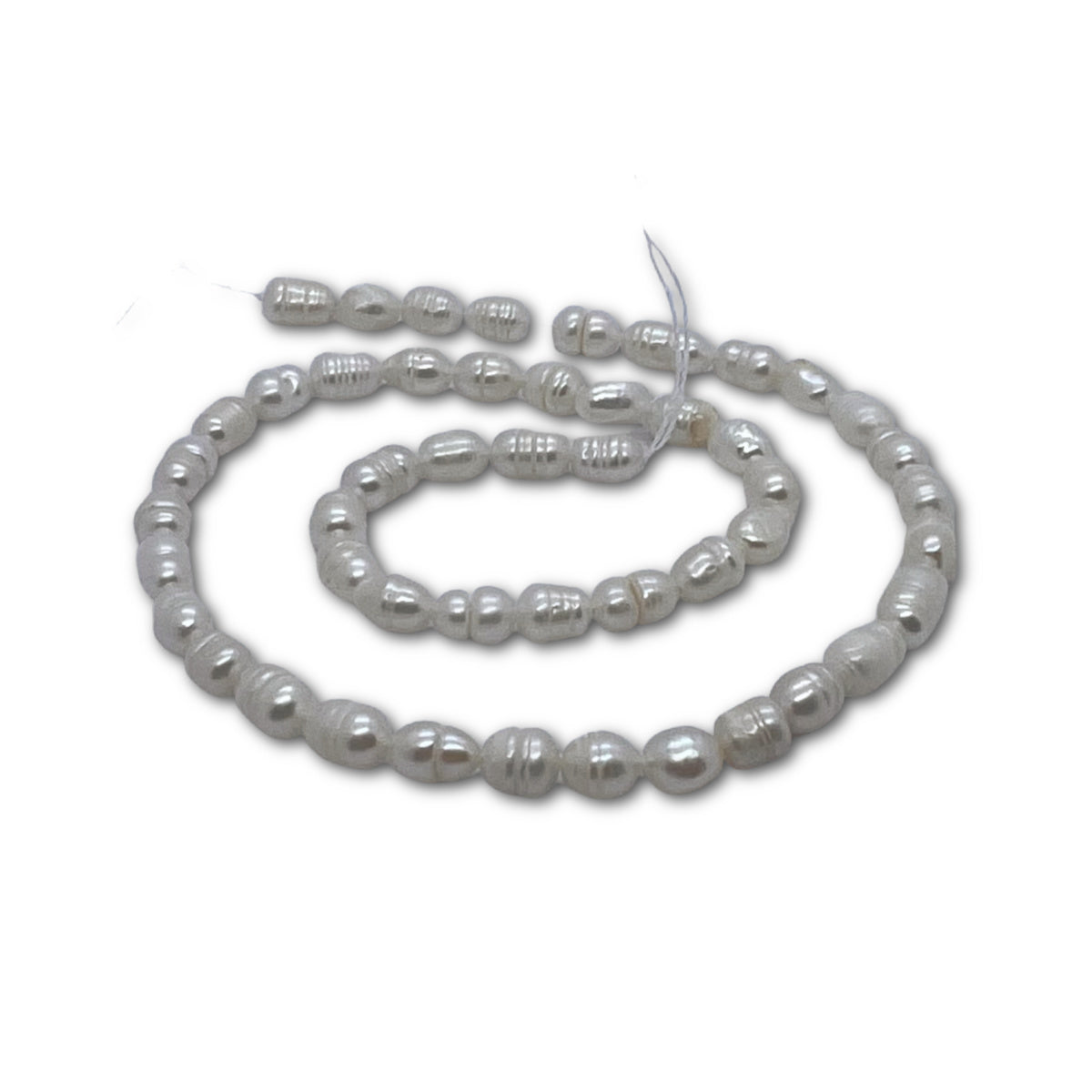 6-7mm Cream Rice Pearl Strand - Approx 40 pearls per strand