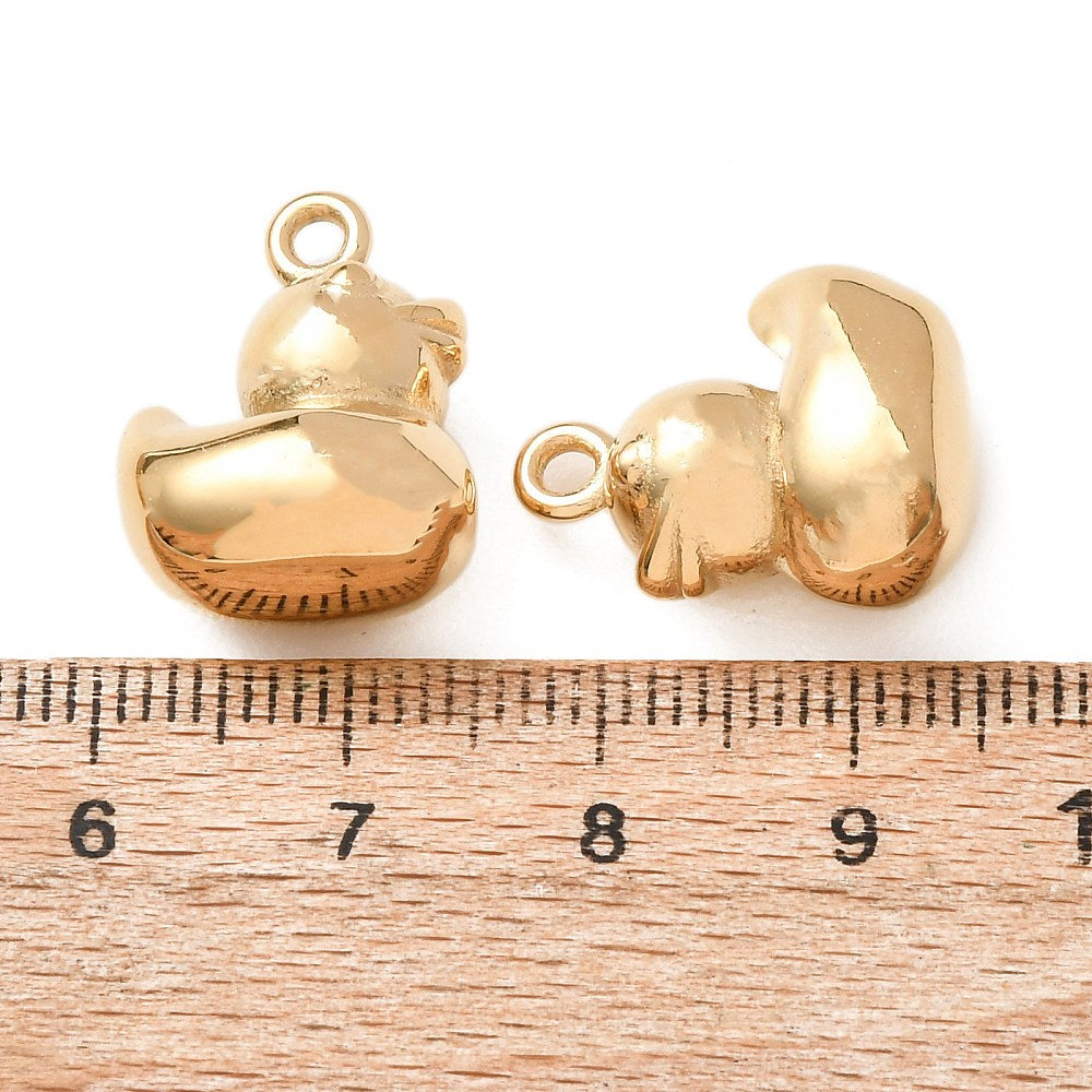 Duck Charms 18.5x14x9.5mm - Per Piece