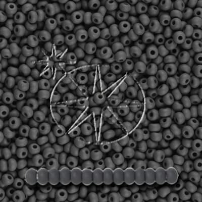 Preciosa 8/0 Seed Beads - PermaLux - 20g Pack - Matte - Grey