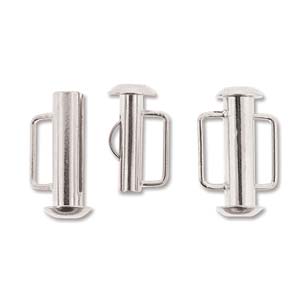 Silver Plated Slide Bar Clasp 16.5mm