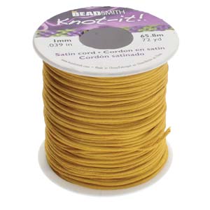1mm Camel Satin Cord – Per Meter