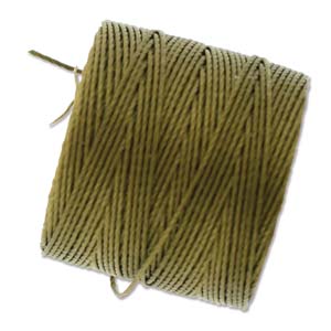 Superlon Bead Cord - 70 Meter Spool - Antique Gold