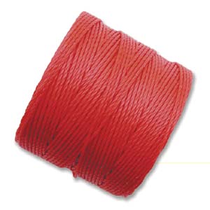 Superlon Bead Cord - 70 Meter Spool - Bright Coral