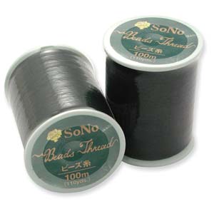 SoNo Beading Thread - 100 Meter Spool - Black