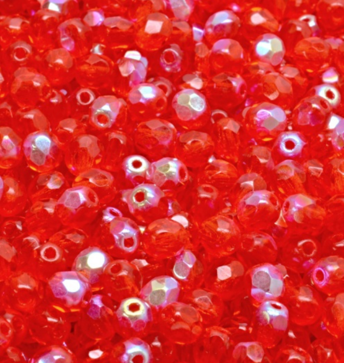4mm Czech Fire Polish – 90040/28701 – Hyacinth AB x 100