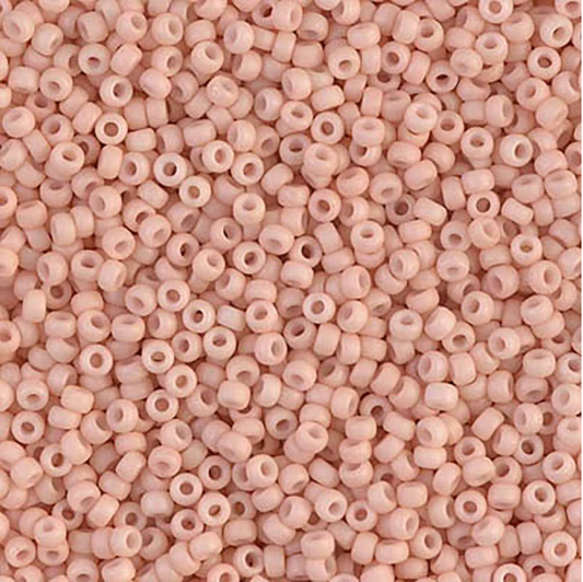 11/0 Miyuki Seed Beads - 25g Bag – Matte Opaque Blush – Colour 2023