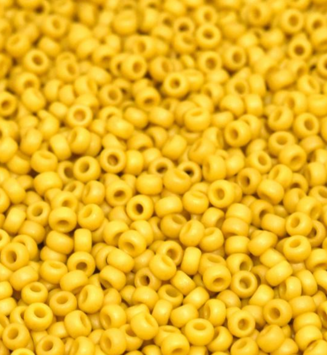 8/0 Miyuki Seed Beads - 25g Bag – Matte Opaque Canary - Colour 2311