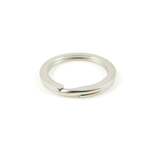 Silver Plated 25mm Key Ring