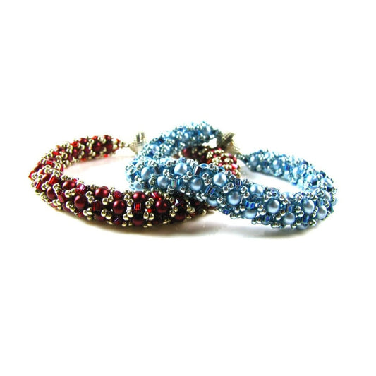Sparkles Netted Bracelet Pattern - Instant Download or Printed Copy