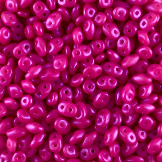 SuperDuo 2.5x5mm 25g Bag – Tropical Passion Pink