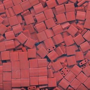 Miyuki Tila Beads - 5g Bag – Matte Metallic Dark Maroon