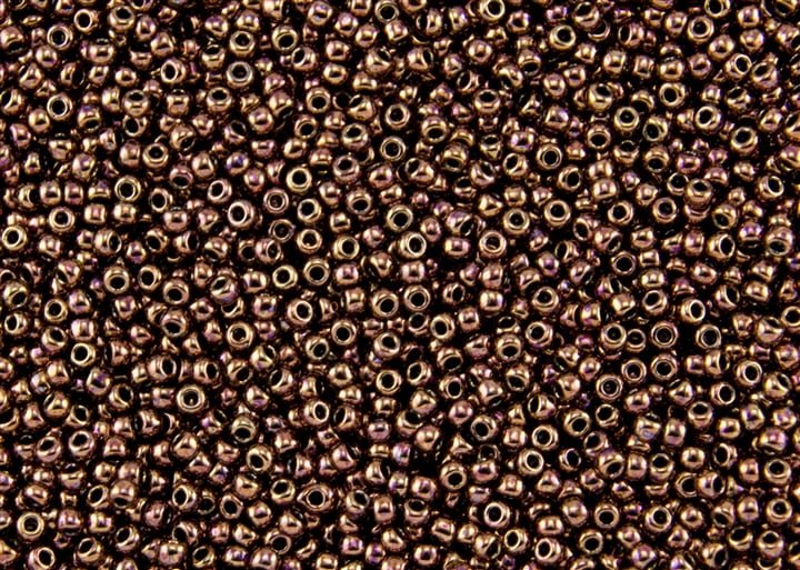 11/0 Toho Seed Beads - 10g Bag β Dark Bronze