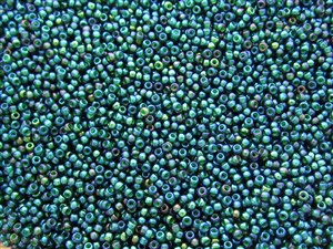 11/0 Toho Seed Beads - 10g Bag β Inside Colour Lined Rainbow Montana Blue