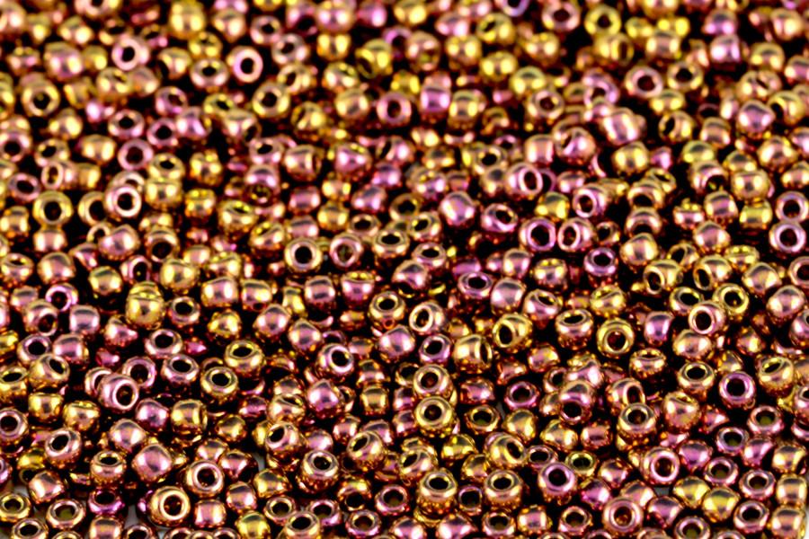 11/0 Toho Seed Beads - 10g Bag β Higher Metallic Gypsy Gold