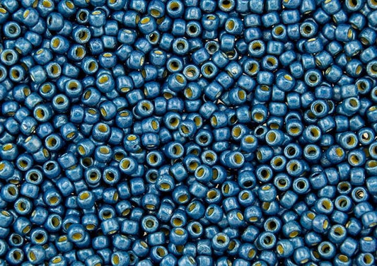 11/0 Toho Seed Beads - 10g Bag – PermaFinish – Galvanized Turkish Blue