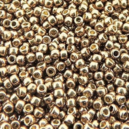 11/0 Toho Seed Beads - 10g Bag – PermaFinish – Galvanized Almond