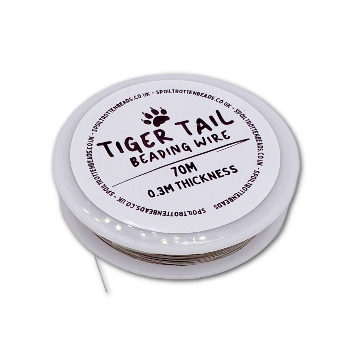 Tiger Tail Beading Wire 0.3mm β 70m Spool