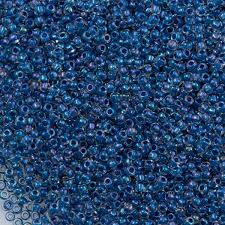 11/0 Toho Seed Beads - 10g Bag – Inside Colour Lined Dark Capri - Colour 193