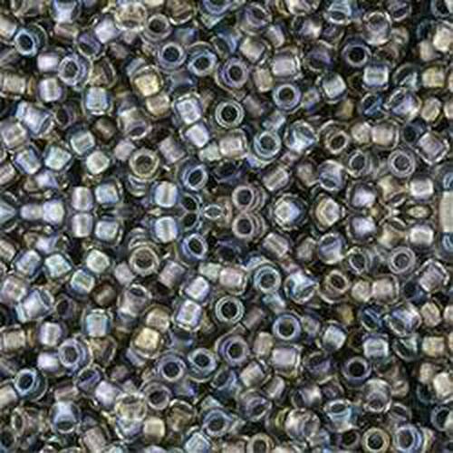 11/0 Toho Seed Beads - 10g Bag – Inside Colour Gold Luster/Opaque Grey - Colour 266