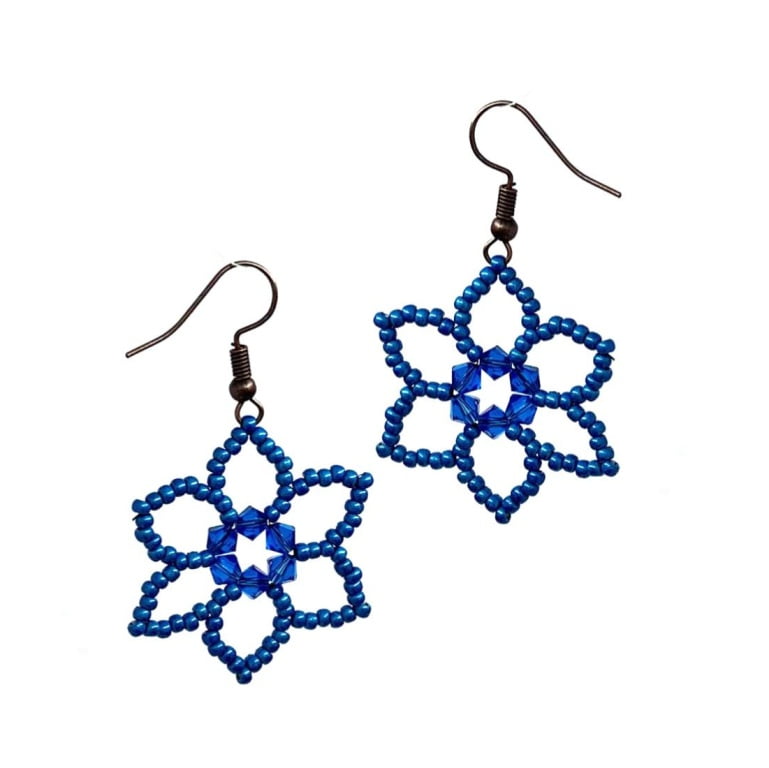 Daisy Earring Pattern - Instant Download or Printed Copy