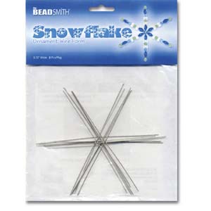 Snowflake Ornament Wire Forms 4.5 Inch – Pack of 7